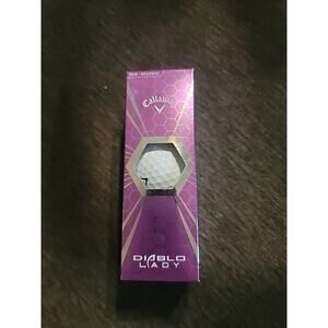Callaway DIABLO Lady Golf Balls Sleeve Of 3 Balls NEW IN BOX - FAST SHIPPING!